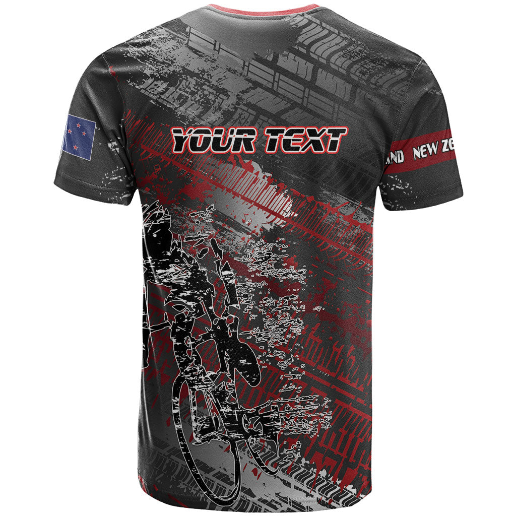 Personalised Cycling New Zealand T Shirt Aotearoa Pride Sportswear