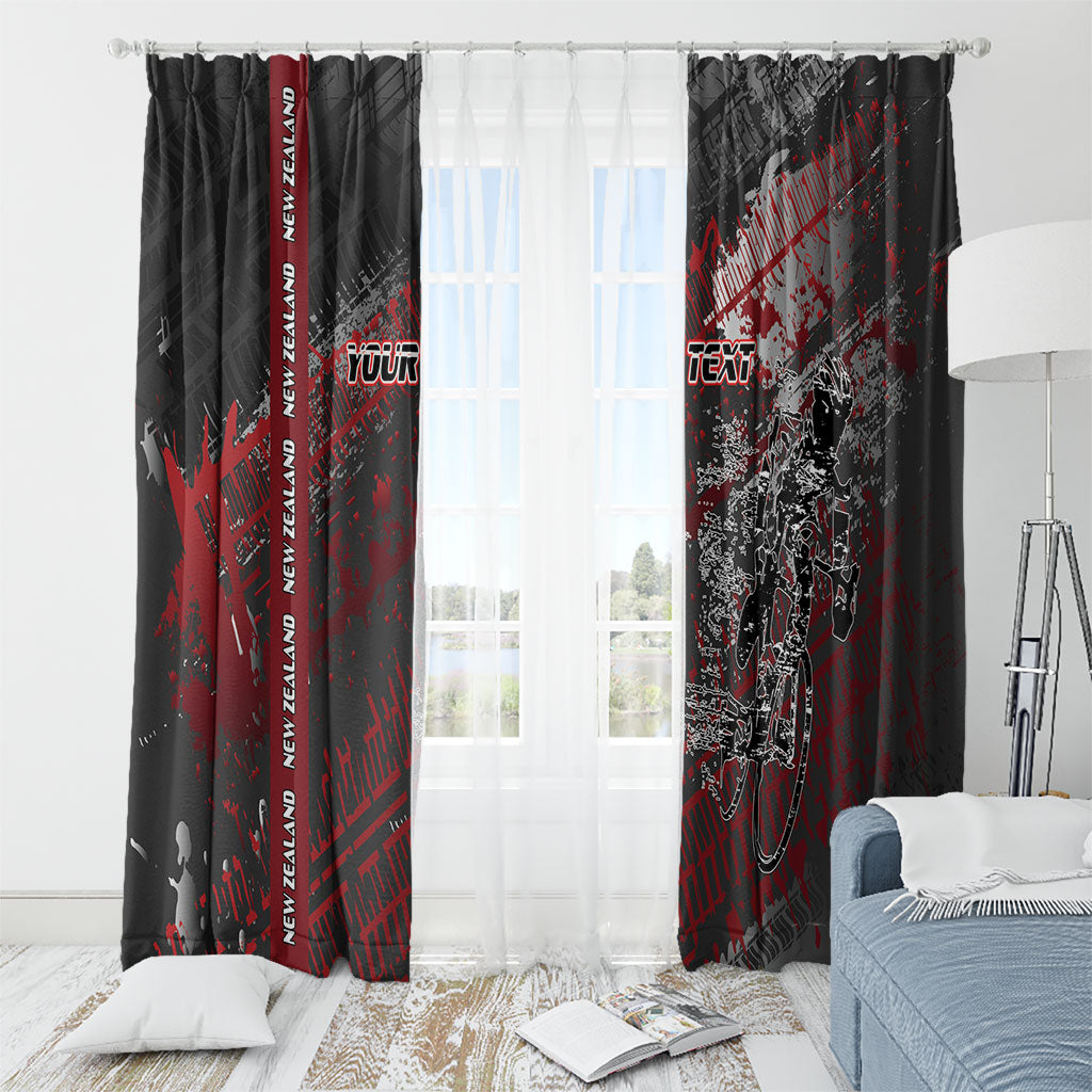 Personalised Cycling New Zealand Window Curtain Aotearoa Pride Sportswear