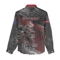 Personalised Cycling New Zealand Women Casual Shirt Aotearoa Pride Sportswear LT22 - Polynesian Pride