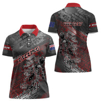 Personalised Cycling New Zealand Women Polo Shirt Aotearoa Pride Sportswear LT22 - Polynesian Pride