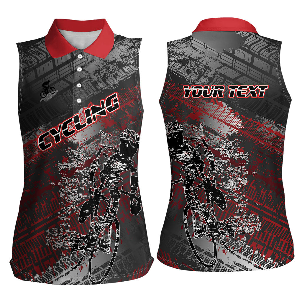 Personalised Cycling New Zealand Women Sleeveless Polo Shirt Aotearoa Pride Sportswear LT22 - Polynesian Pride