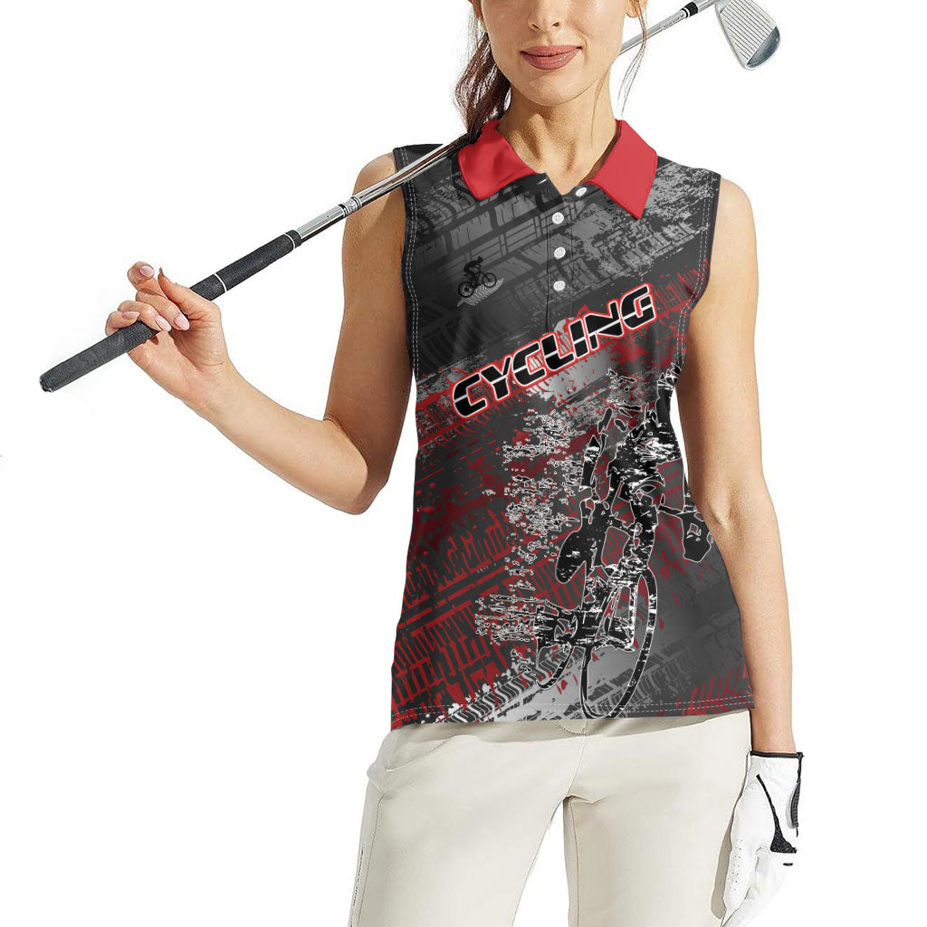Personalised Cycling New Zealand Women Sleeveless Polo Shirt Aotearoa Pride Sportswear LT22 - Polynesian Pride