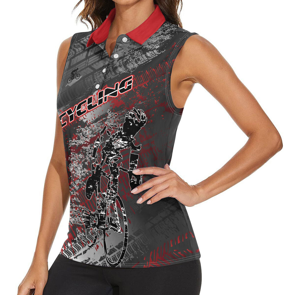 Personalised Cycling New Zealand Women Sleeveless Polo Shirt Aotearoa Pride Sportswear LT22 - Polynesian Pride