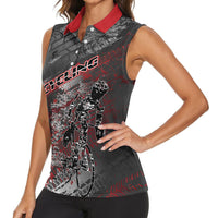 Personalised Cycling New Zealand Women Sleeveless Polo Shirt Aotearoa Pride Sportswear LT22 - Polynesian Pride