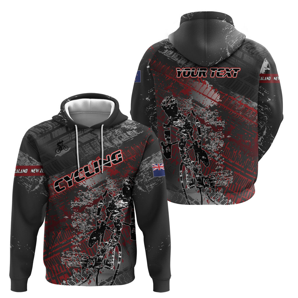 Personalised Cycling New Zealand Zip Hoodie Aotearoa Pride Sportswear LT22 - Polynesian Pride