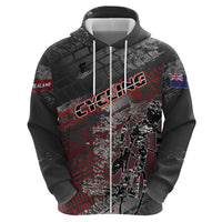 Personalised Cycling New Zealand Zip Hoodie Aotearoa Pride Sportswear LT22 - Polynesian Pride