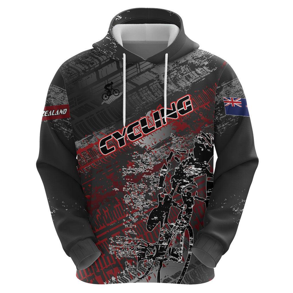 Personalised Cycling New Zealand Zip Hoodie Aotearoa Pride Sportswear LT22 - Polynesian Pride