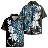 Cook Islands Maori Language Week Kid Hawaiian Shirt Tiare Maori Kuki Airani Blue Pattern LT22 - Polynesian Pride