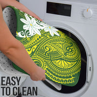 Cook Islands Maori Language Week Bathroom Set Tiare Maori Kuki Airani Green Pattern LT22 - Polynesian Pride