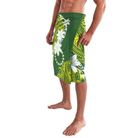 Cook Islands Maori Language Week Lavalava Tiare Maori Kuki Airani Green Pattern LT22 - Polynesian Pride
