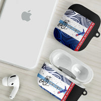 Personalised Cycling New Zealand AirPods Case Aotearoa Map Fern Maori Pattern LT22 - Polynesian Pride