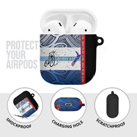 Personalised Cycling New Zealand AirPods Case Aotearoa Map Fern Maori Pattern LT22 - Polynesian Pride