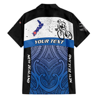 Personalised Cycling New Zealand Family Matching Long Sleeve Bodycon Dress and Hawaiian Shirt Aotearoa Map Fern Maori Pattern LT22 - Polynesian Pride