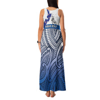 Personalised Cycling New Zealand Family Matching Tank Maxi Dress and Hawaiian Shirt Aotearoa Map Fern Maori Pattern LT22 - Polynesian Pride