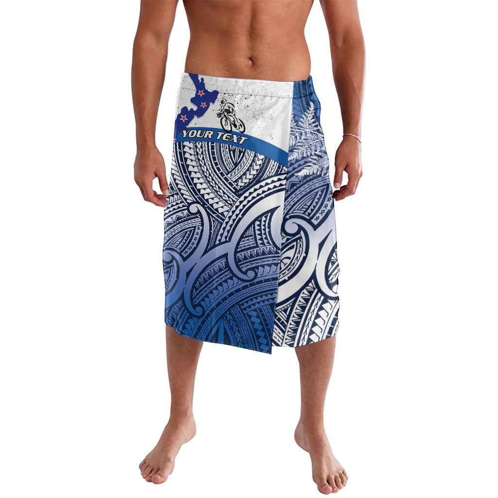 Personalised Cycling New Zealand Lavalava Aotearoa Map Fern Maori Pattern