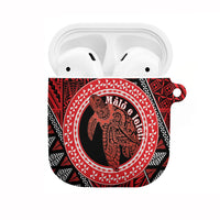 Tonga Language Week AirPods Case Heilala Turtle Malo E Lelei LT22 Red - Polynesian Pride
