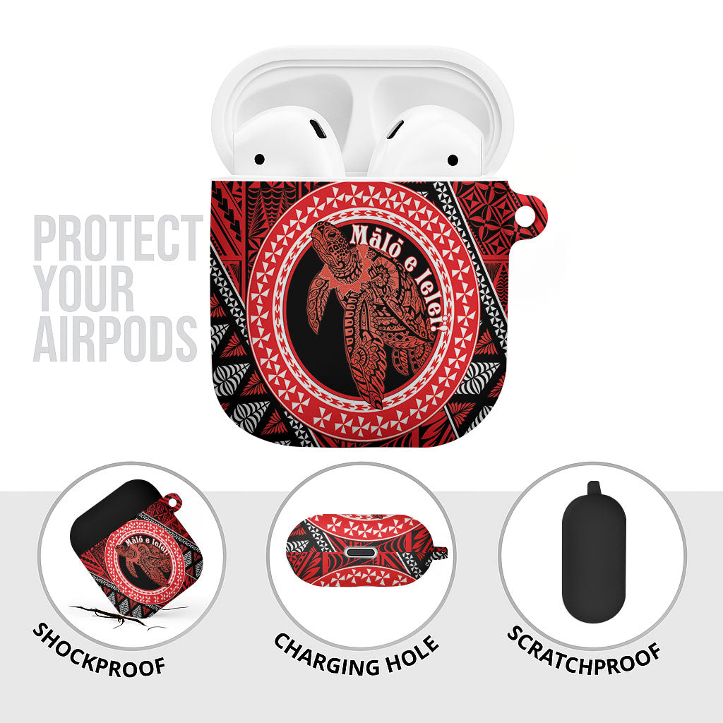 Tonga Language Week AirPods Case Heilala Turtle Malo E Lelei LT22 - Polynesian Pride