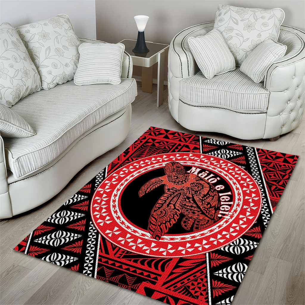 Tonga Language Week Area Rug Heilala Turtle Malo E Lelei LT22 - Polynesian Pride