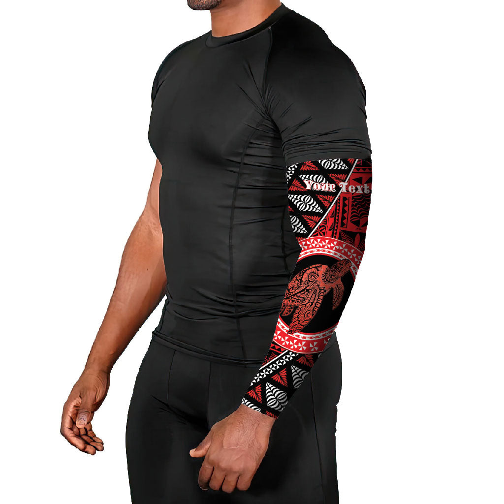 Personalised Tonga Language Week Arm Sleeves Heilala Turtle Malo E Lelei LT22 - Polynesian Pride