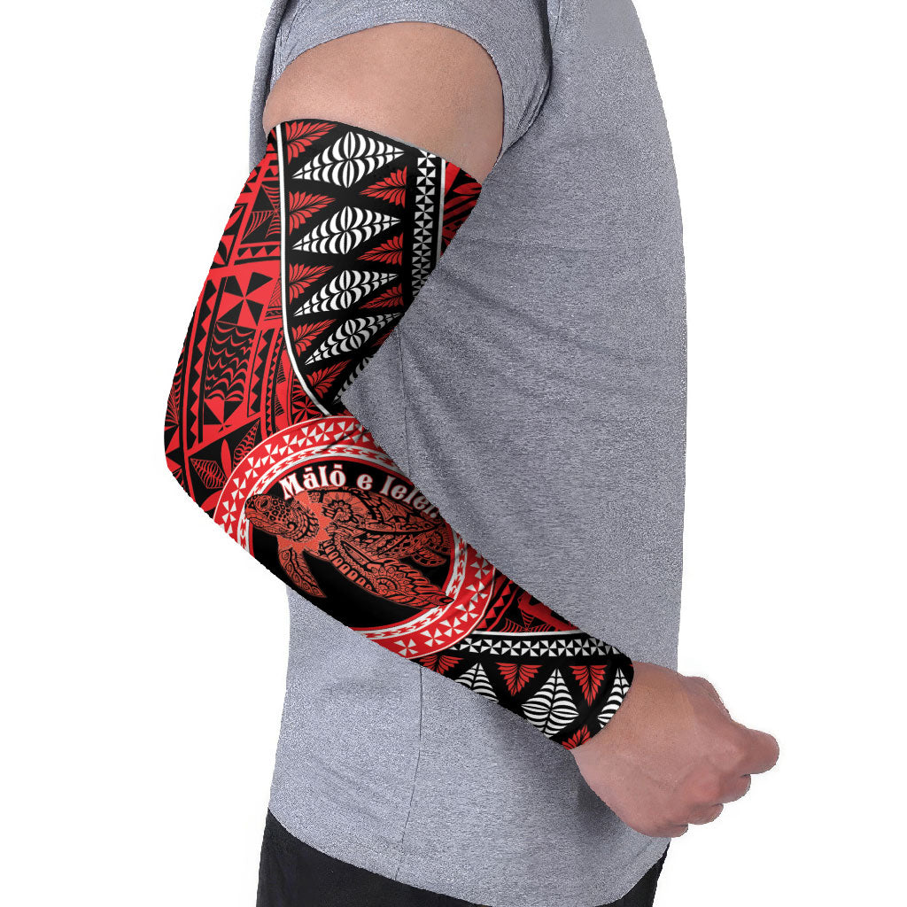 Personalised Tonga Language Week Arm Sleeves Heilala Turtle Malo E Lelei LT22 - Polynesian Pride