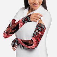 Personalised Tonga Language Week Arm Sleeves Heilala Turtle Malo E Lelei LT22 - Polynesian Pride