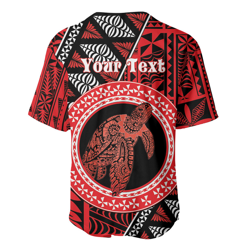 Personalised Tonga Language Week Baseball Jersey Heilala Turtle Malo E Lelei LT22 - Polynesian Pride