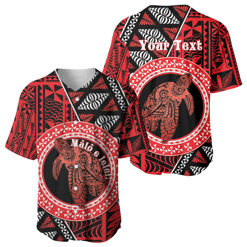 Personalised Tonga Language Week Baseball Jersey Heilala Turtle Malo E Lelei LT22 - Polynesian Pride