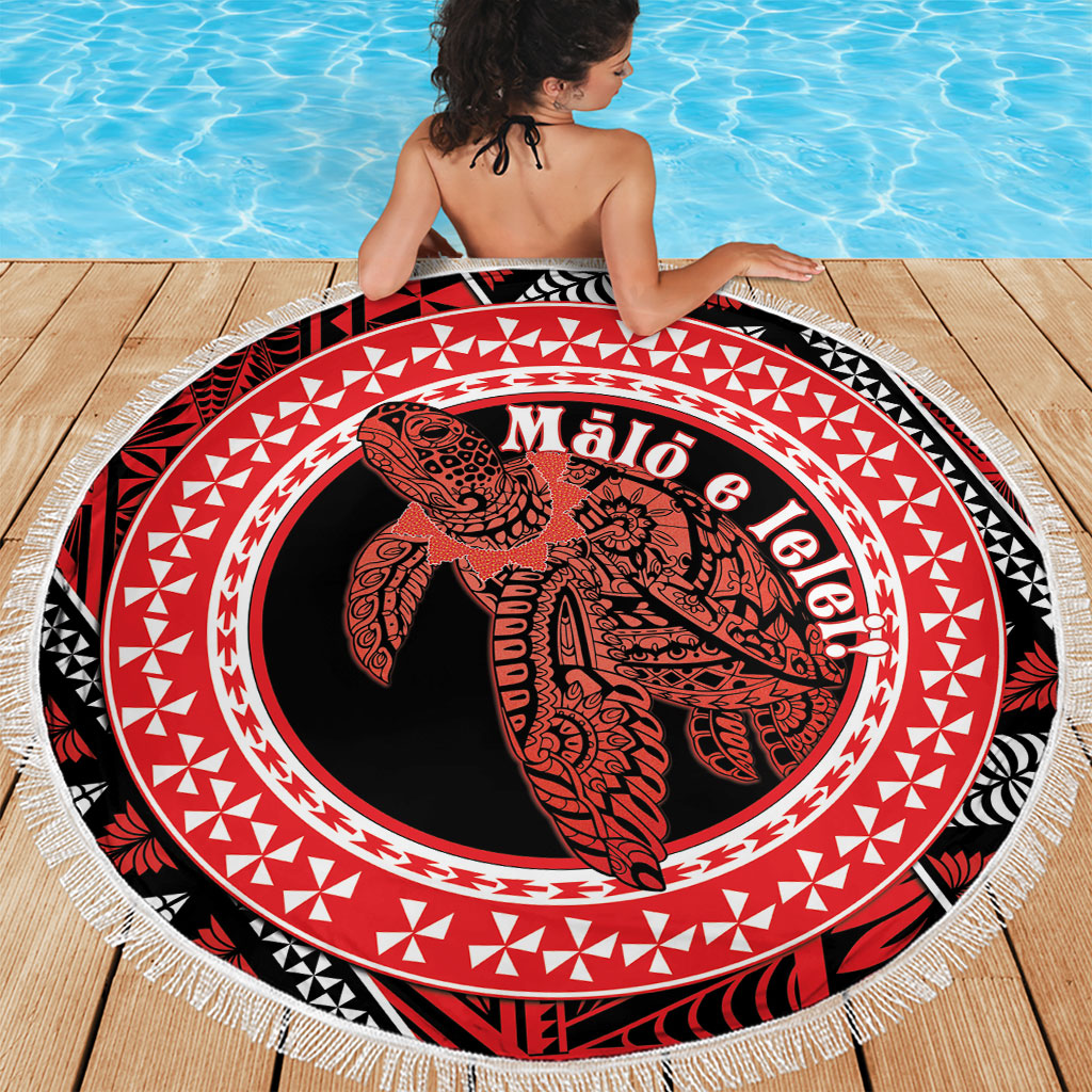 Tonga Language Week Beach Blanket Heilala Turtle Malo E Lelei LT22 - Polynesian Pride