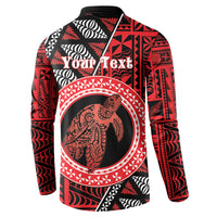 Personalised Tonga Language Week Button Sweatshirt Heilala Turtle Malo E Lelei LT22 - Polynesian Pride