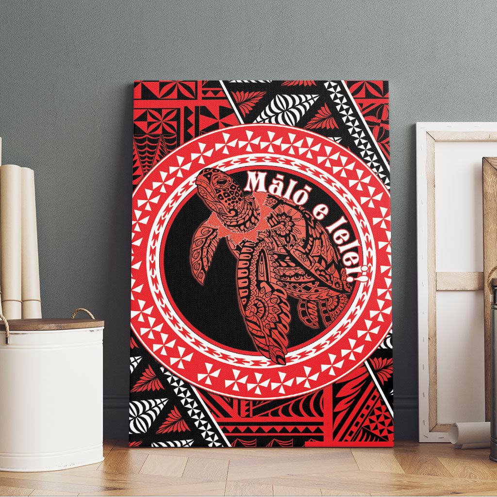 Tonga Language Week Canvas Wall Art Heilala Turtle Malo E Lelei LT22 - Polynesian Pride