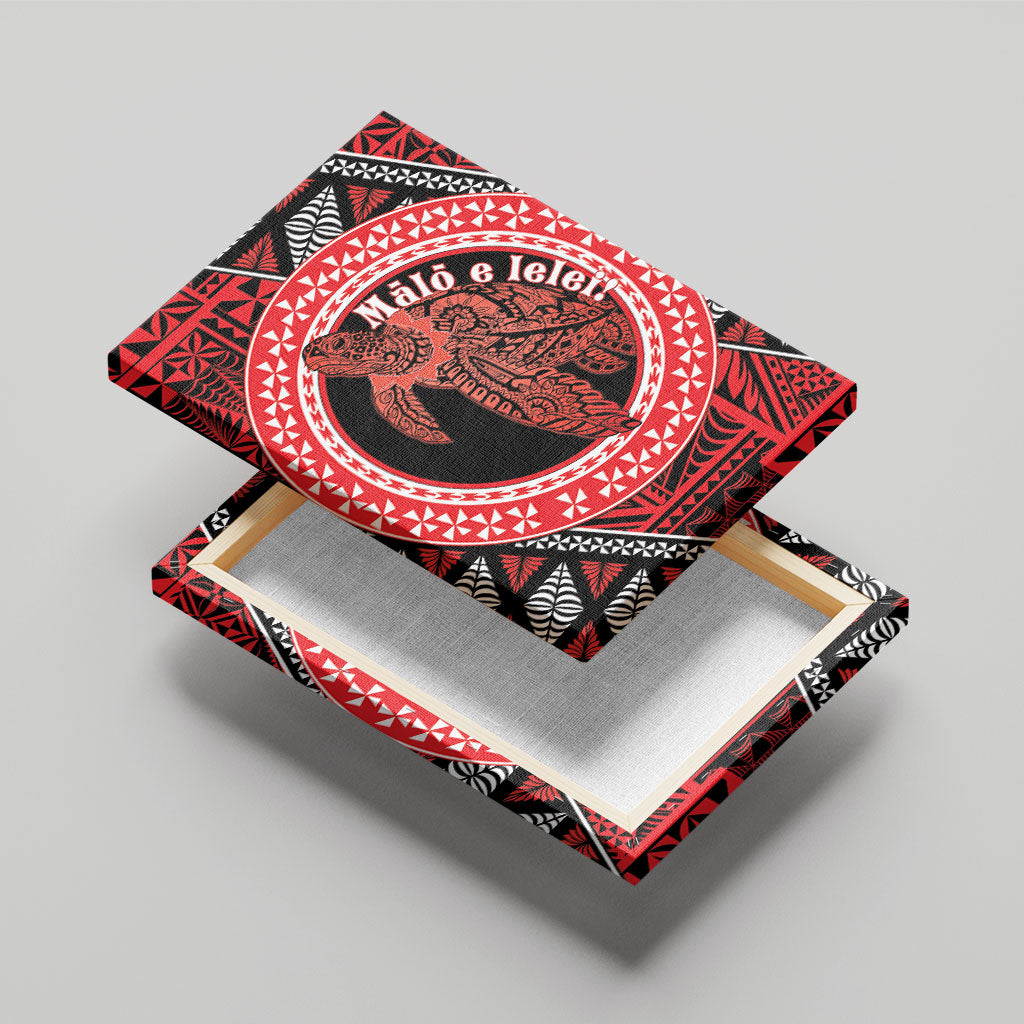 Tonga Language Week Canvas Wall Art Heilala Turtle Malo E Lelei LT22 - Polynesian Pride