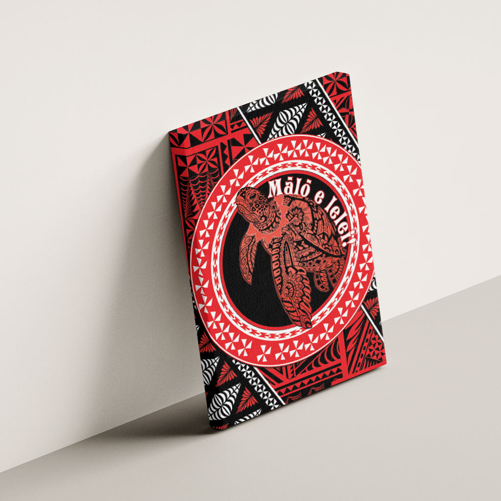 Tonga Language Week Canvas Wall Art Heilala Turtle Malo E Lelei LT22 - Polynesian Pride