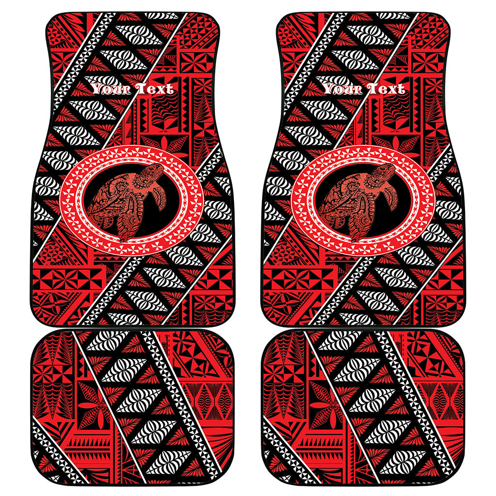 Personalised Tonga Language Week Car Mats Heilala Turtle Malo E Lelei LT22 - Polynesian Pride