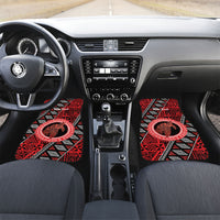 Personalised Tonga Language Week Car Mats Heilala Turtle Malo E Lelei LT22 Set 2pcs - Front Red - Polynesian Pride