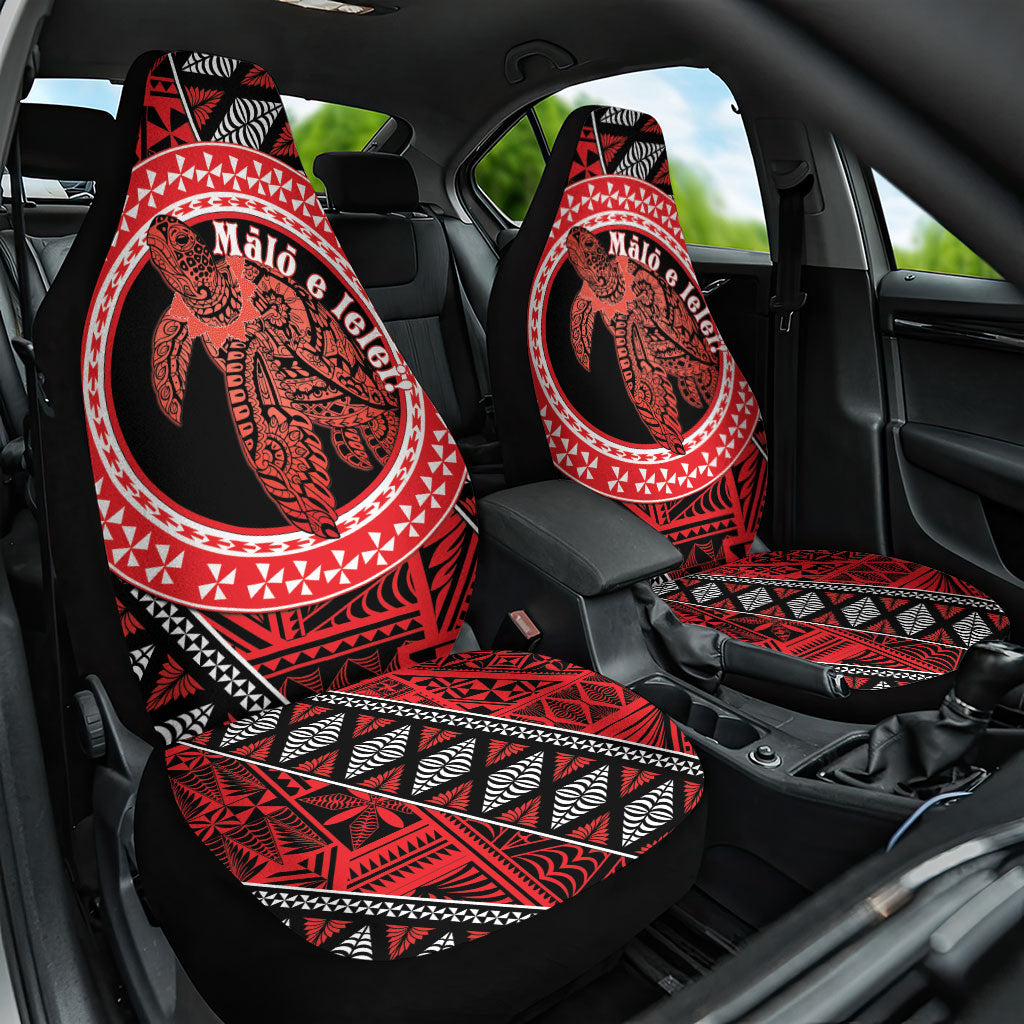 Tonga Language Week Car Seat Cover Heilala Turtle Malo E Lelei LT22 One Size Red - Polynesian Pride