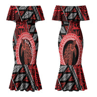 Personalised Tonga Language Week Couples Matching Mermaid Dress and Hawaiian Shirt Heilala Turtle Malo E Lelei LT22 - Polynesian Pride