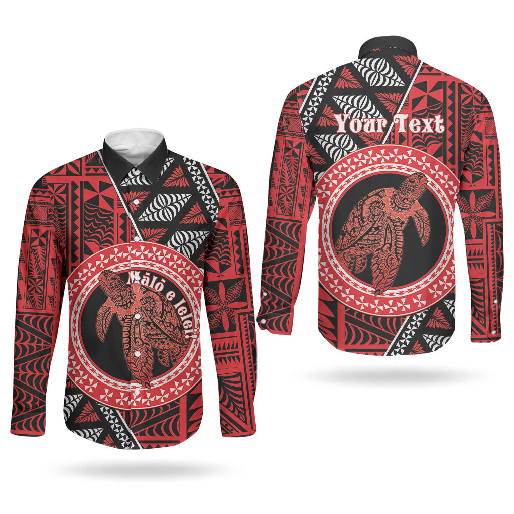 Personalised Tonga Language Week Couples Matching Summer Maxi Dress and Long Sleeve Button Shirt Heilala Turtle Malo E Lelei LT22 - Polynesian Pride