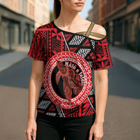 Personalised Tonga Language Week Cross Shoulder Shirt Heilala Turtle Malo E Lelei LT22 - Polynesian Pride
