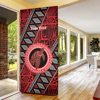 Personalised Tonga Language Week Door Cover Heilala Turtle Malo E Lelei LT22 - Polynesian Pride