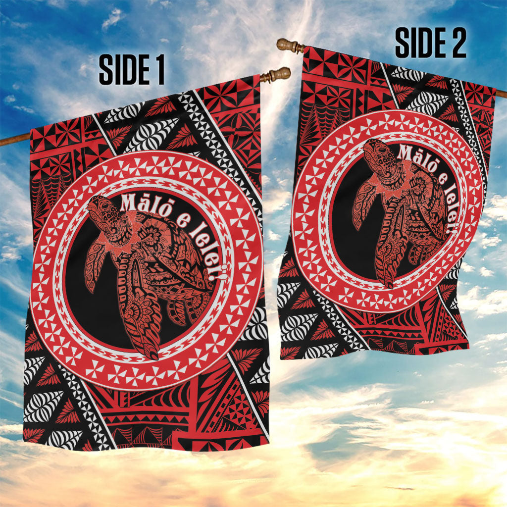 Tonga Language Week Garden Flag Heilala Turtle Malo E Lelei LT22 - Polynesian Pride