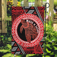 Tonga Language Week Garden Flag Heilala Turtle Malo E Lelei LT22 Garden Flag Red - Polynesian Pride