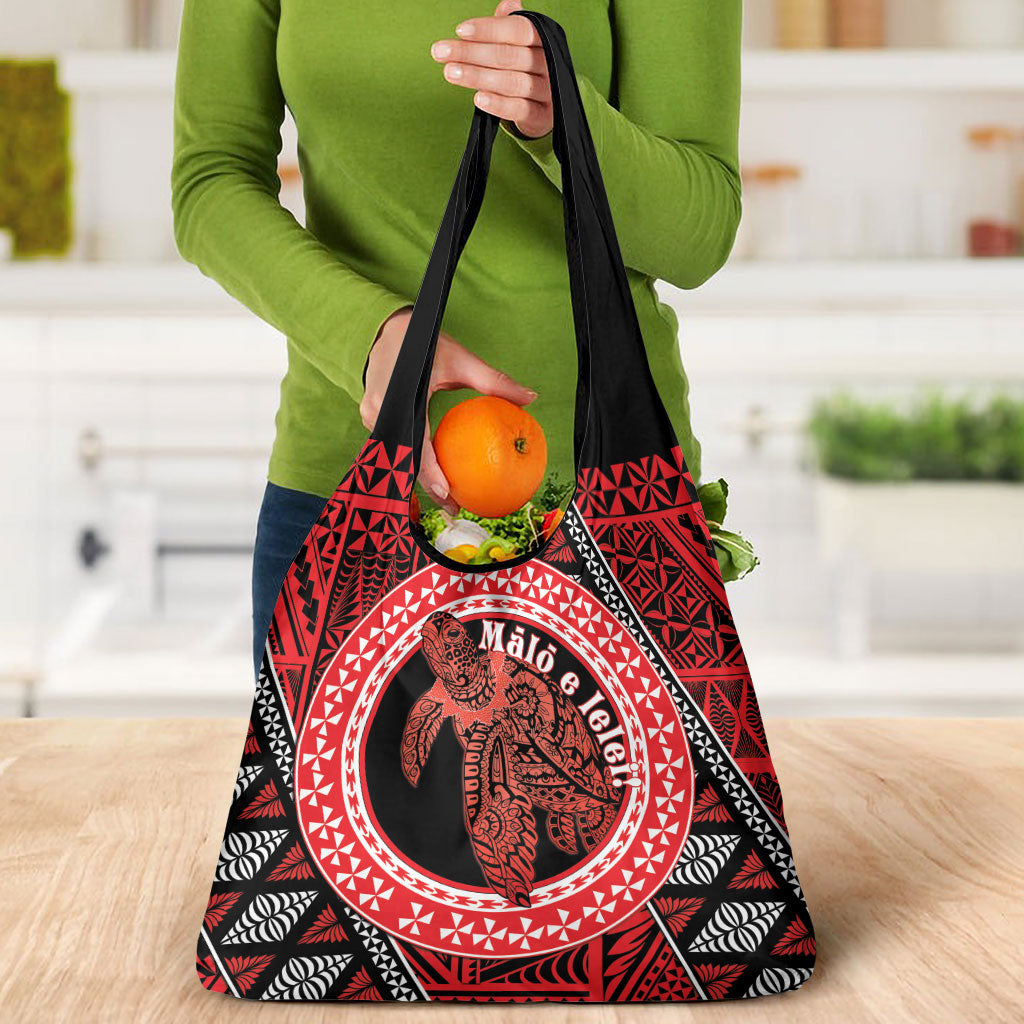 Tonga Language Week Grocery Bag Heilala Turtle Malo E Lelei LT22 - Polynesian Pride