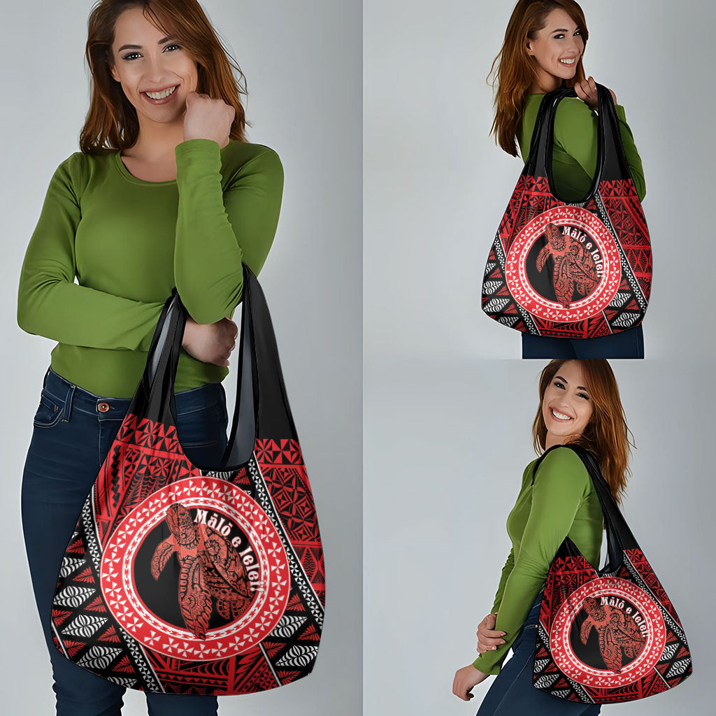 Tonga Language Week Grocery Bag Heilala Turtle Malo E Lelei LT22 - Polynesian Pride