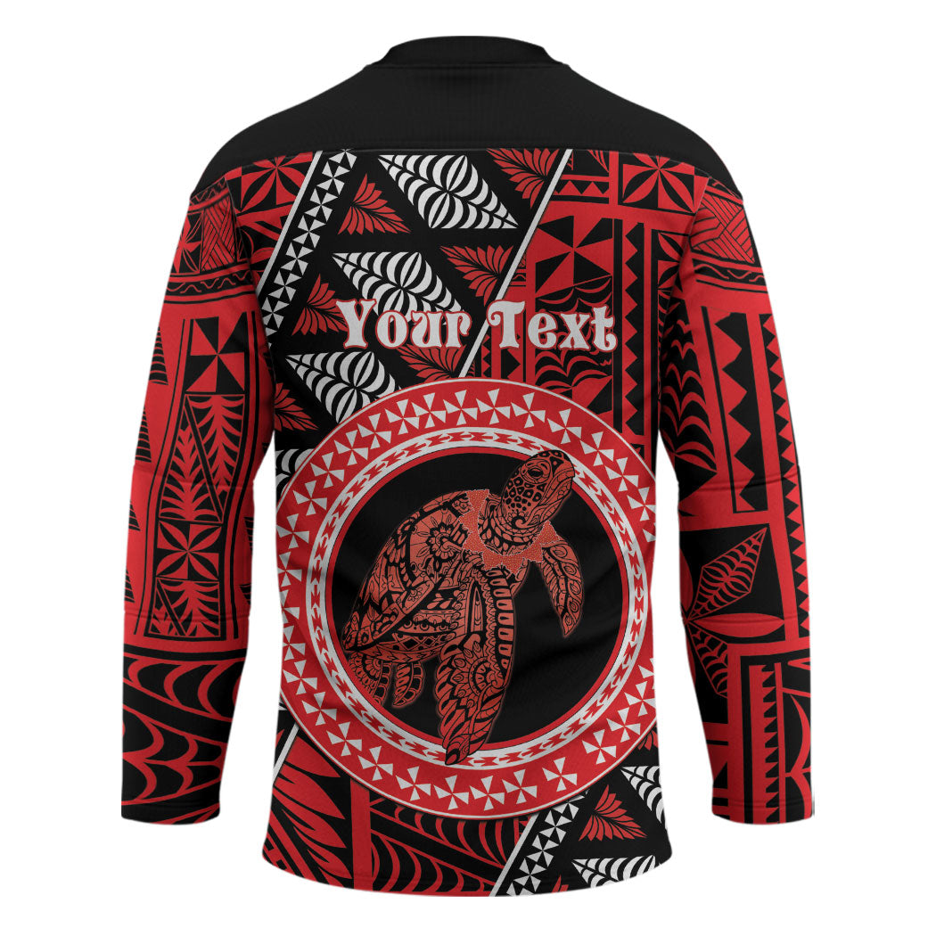 Personalised Tonga Language Week Hockey Jersey Heilala Turtle Malo E Lelei LT22 - Polynesian Pride