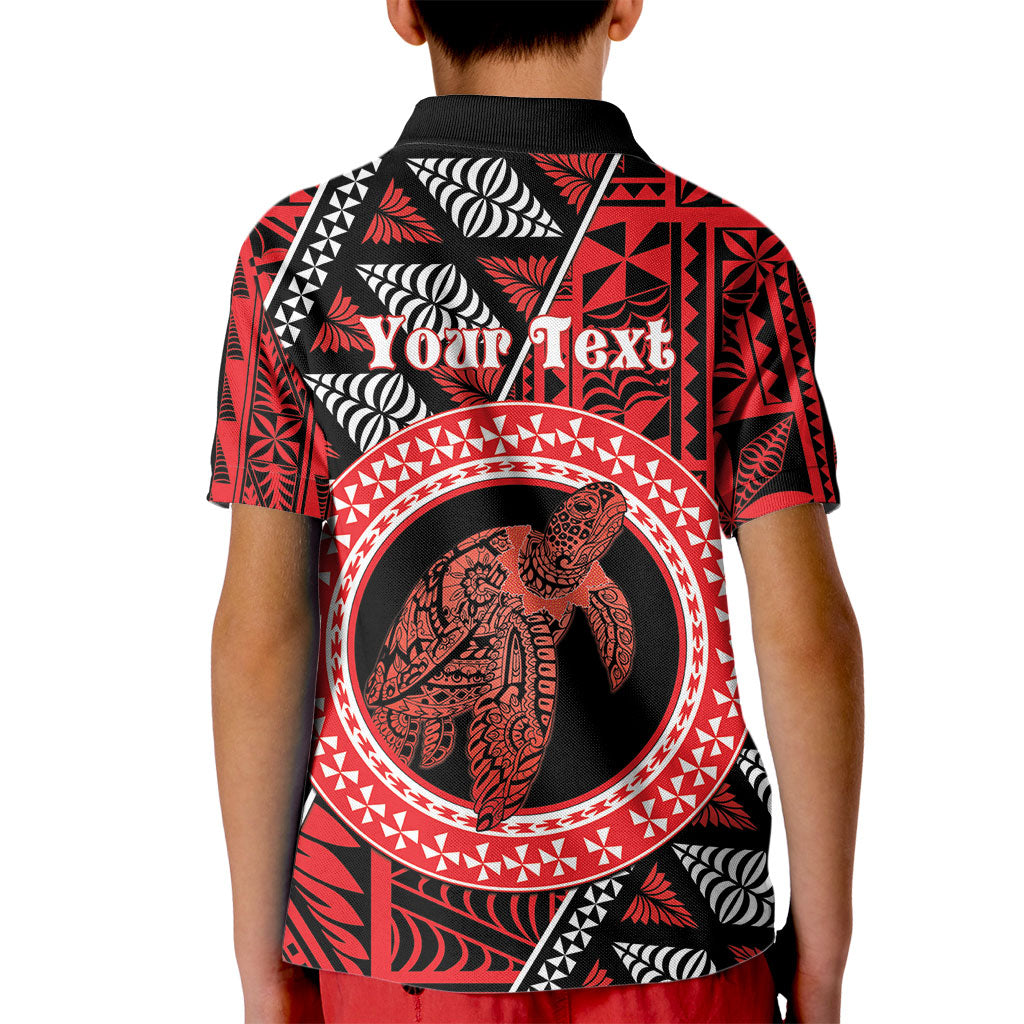 Personalised Tonga Language Week Kid Polo Shirt Heilala Turtle Malo E Lelei LT22 - Polynesian Pride