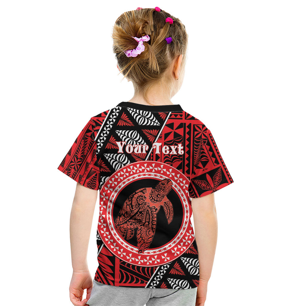 Personalised Tonga Language Week Kid T Shirt Heilala Turtle Malo E Lelei LT22 - Polynesian Pride