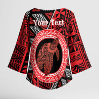 Personalised Tonga Language Week Kimono Sleeve Blouse Heilala Turtle Malo E Lelei LT22 - Polynesian Pride