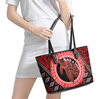 Tonga Language Week Leather Tote Bag Heilala Turtle Malo E Lelei LT22 - Polynesian Pride