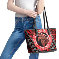 Tonga Language Week Leather Tote Bag Heilala Turtle Malo E Lelei LT22 - Polynesian Pride
