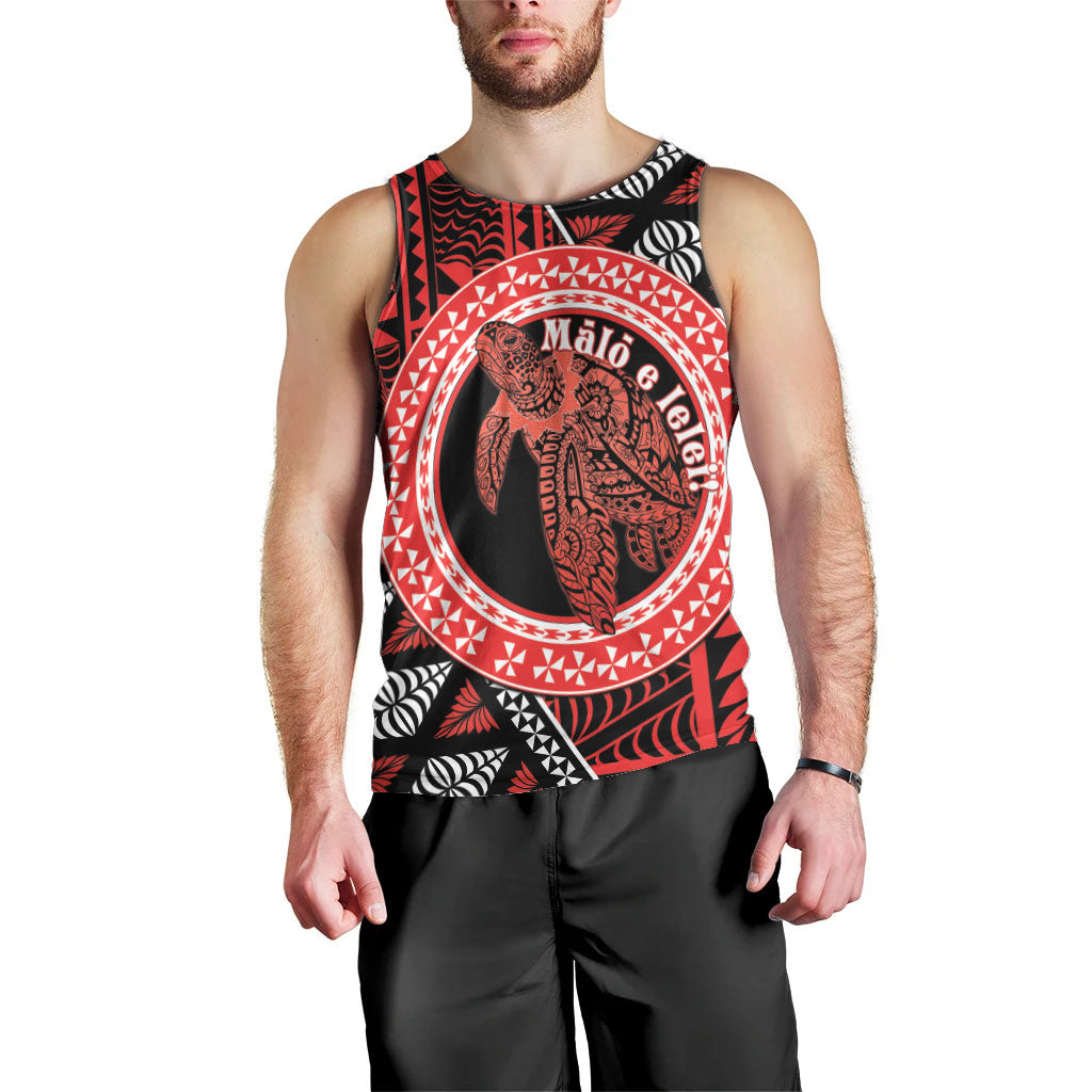 Personalised Tonga Language Week Men Tank Top Heilala Turtle Malo E Lelei LT22 - Polynesian Pride